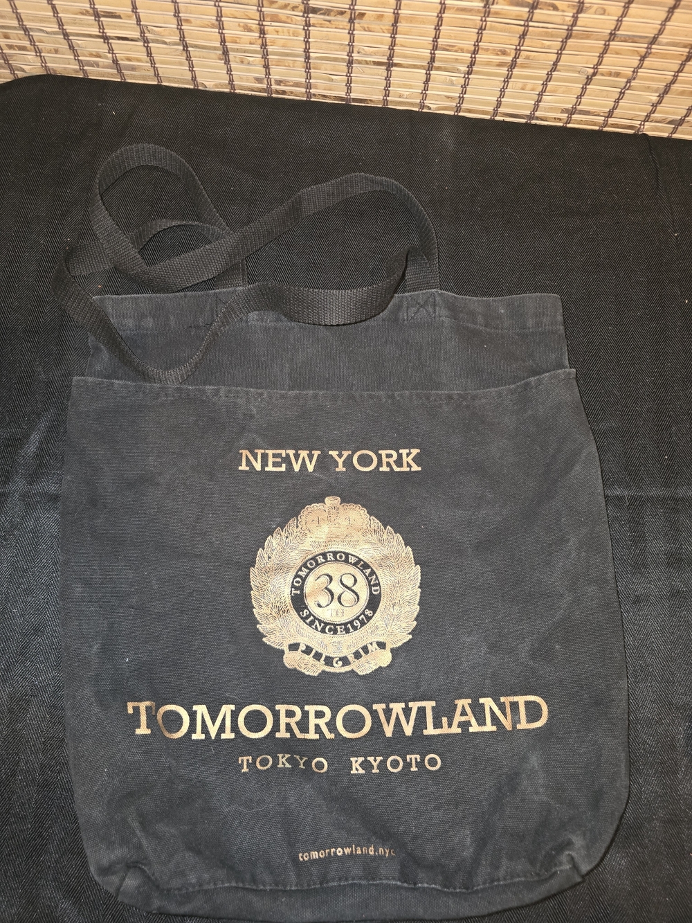 Tomorrowland New York Black Canvas Tote